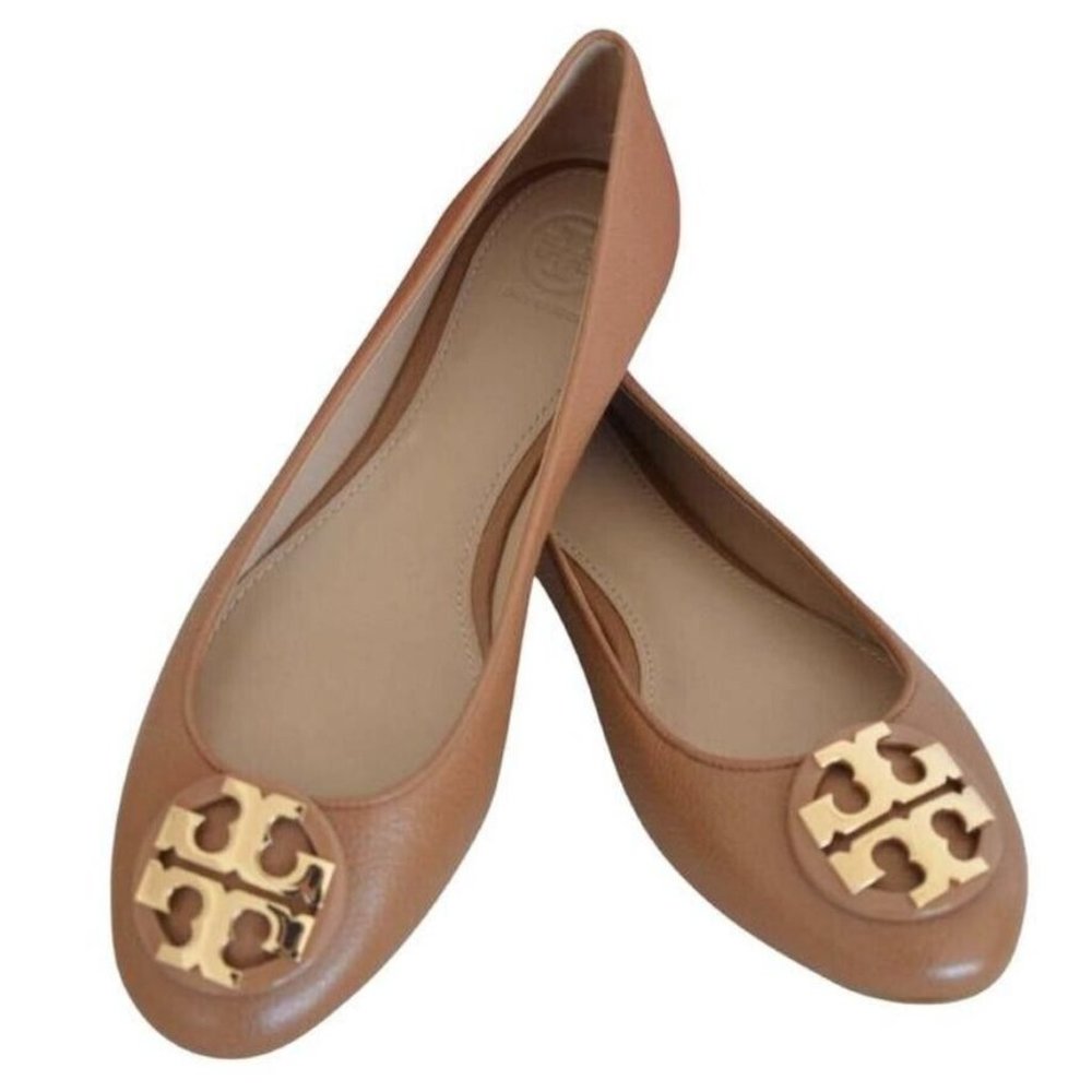Tory Burch Claire Ballet Flat in Royal Tan